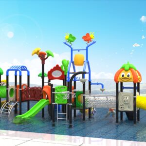 Outdoor Playground Slide B41 Back View