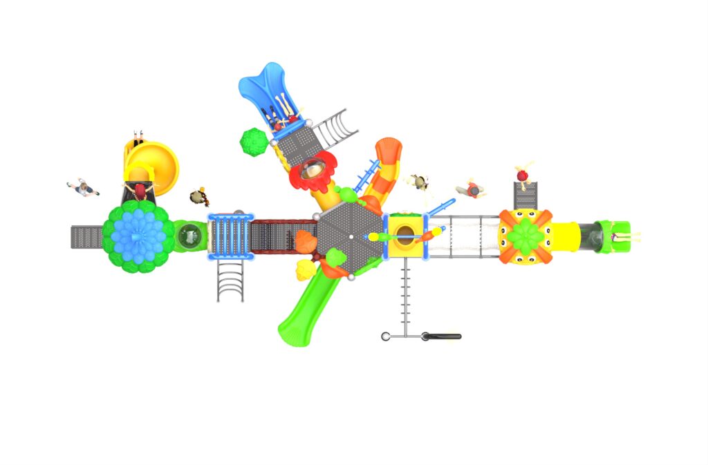 Outdoor Playground Slide B41 Top View