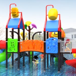 Outdoor Playground Slide B42 Back View