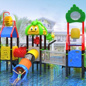 Outdoor Playground Slide B43 Back View