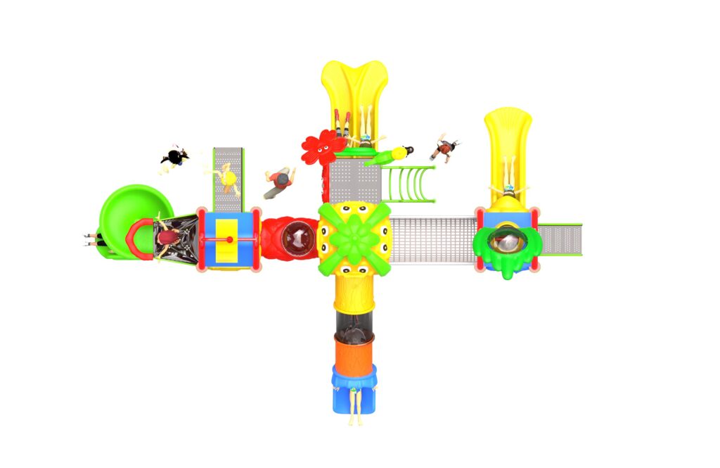 Outdoor Playground Slide B43 Top View