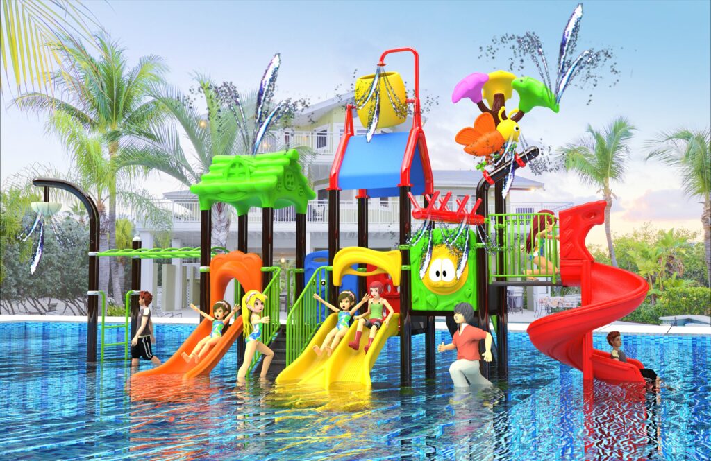 Outdoor Playground Slide B44 Main View