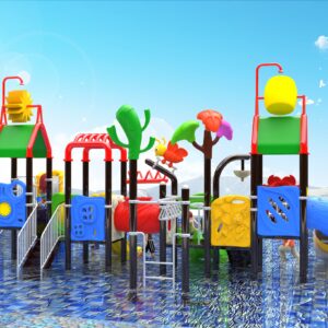 Outdoor Playground Slide B45 Back View