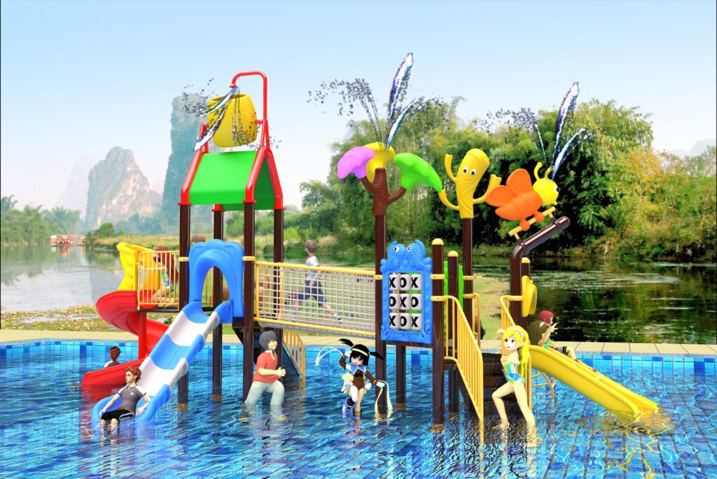 Outdoor Playground Slide B5 Main View