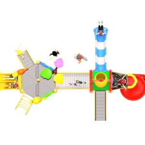 Outdoor Playground Slide B5 Top View