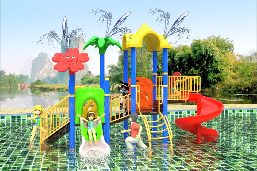 Outdoor Playground Slide B6 Main View
