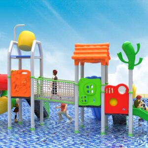 Outdoor Playground Slide B7 Back View