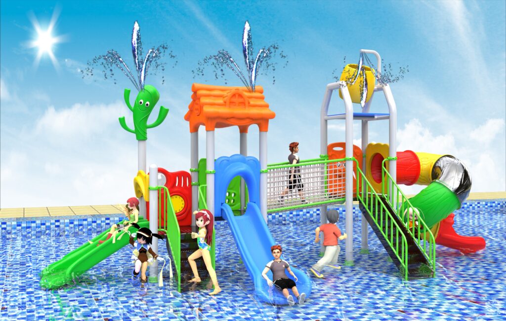 Outdoor Playground Slide B7 Main View
