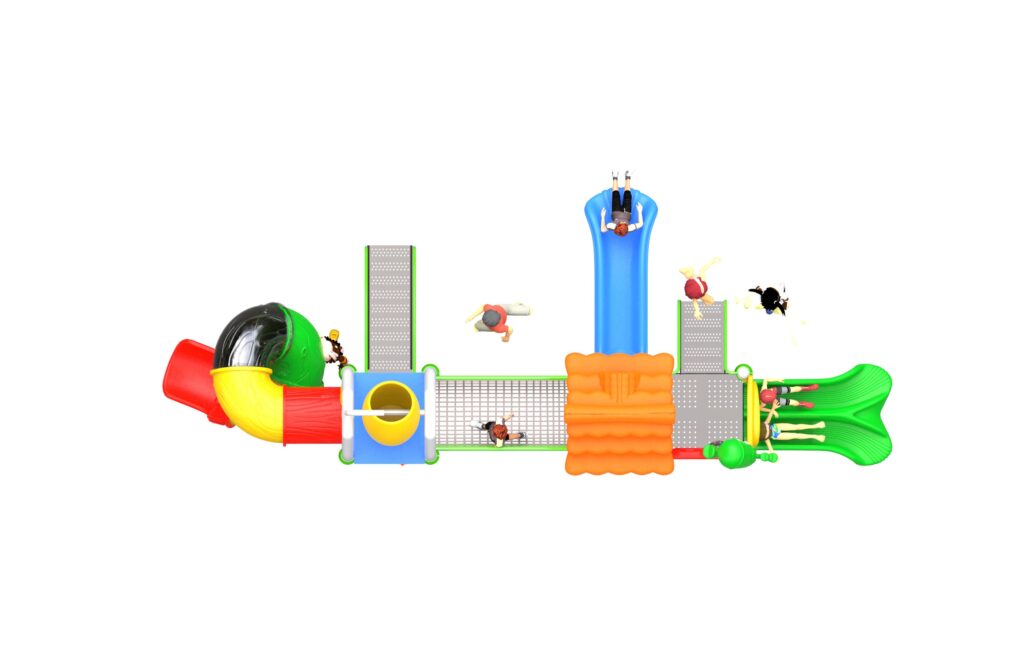 Outdoor Playground Slide B7 Top View