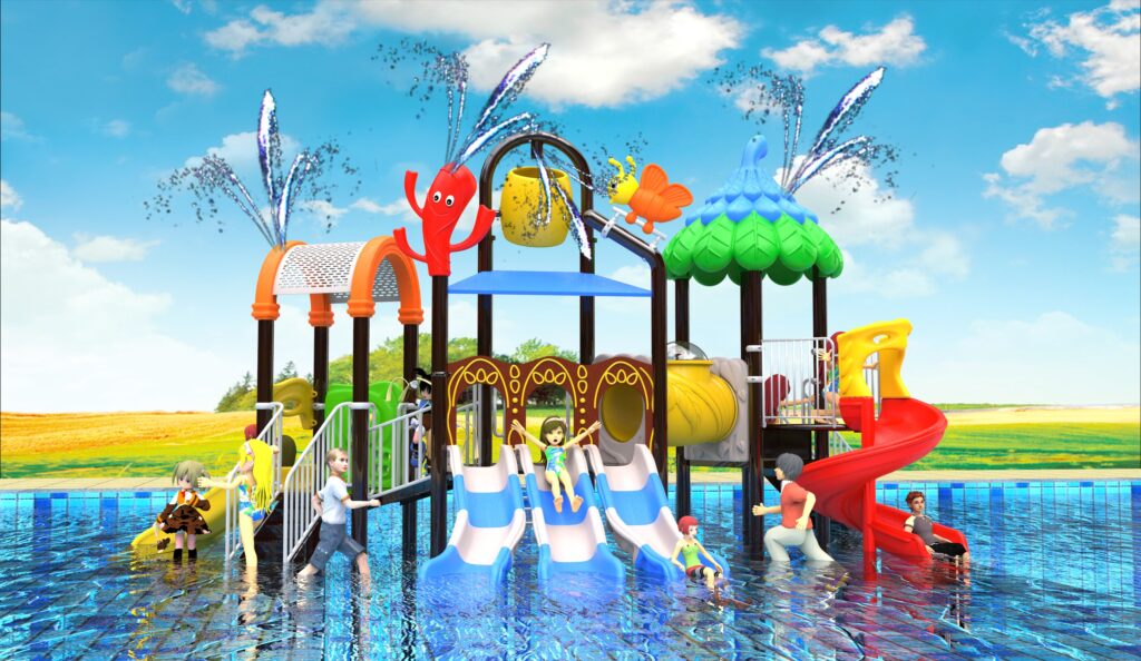Outdoor Playground Slide B8 Main View