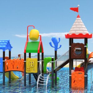 Outdoor Playground Slide B9 Back View