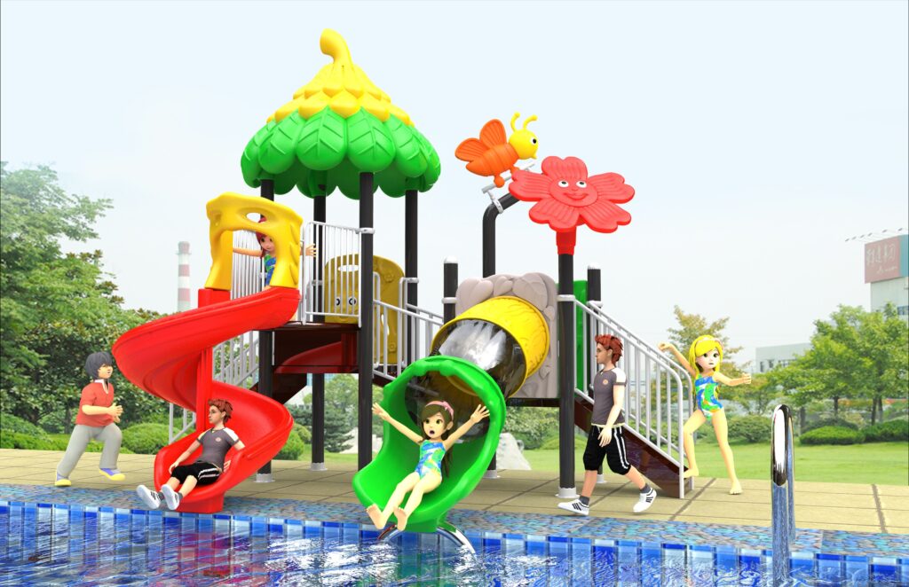 Outdoor Playground Slide C1 Main View