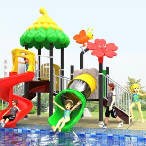 Outdoor Playground Slide C1 Main View