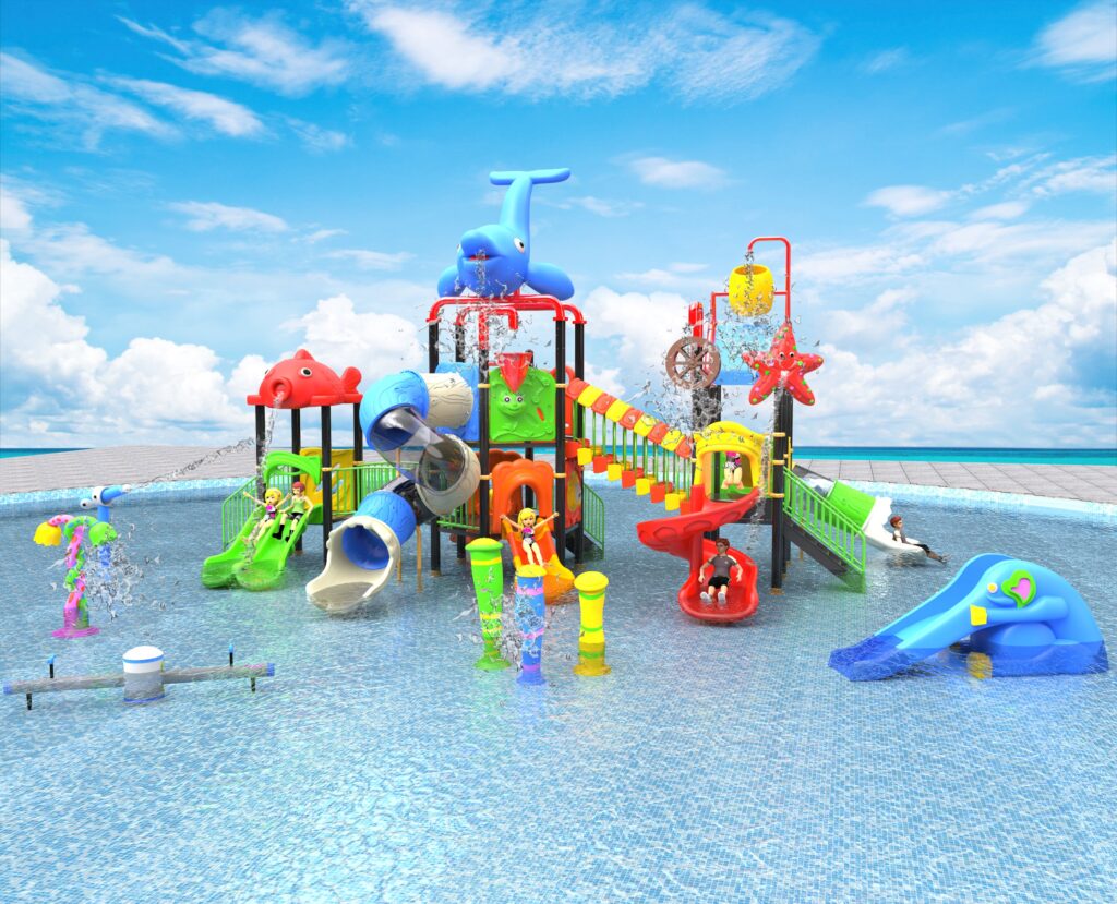 Outdoor Playground Slide C26 Main View
