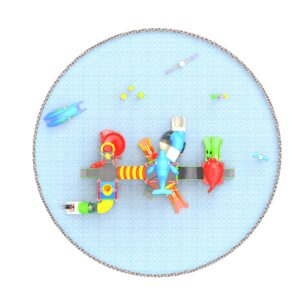 Outdoor Playground Slide C26 Top View