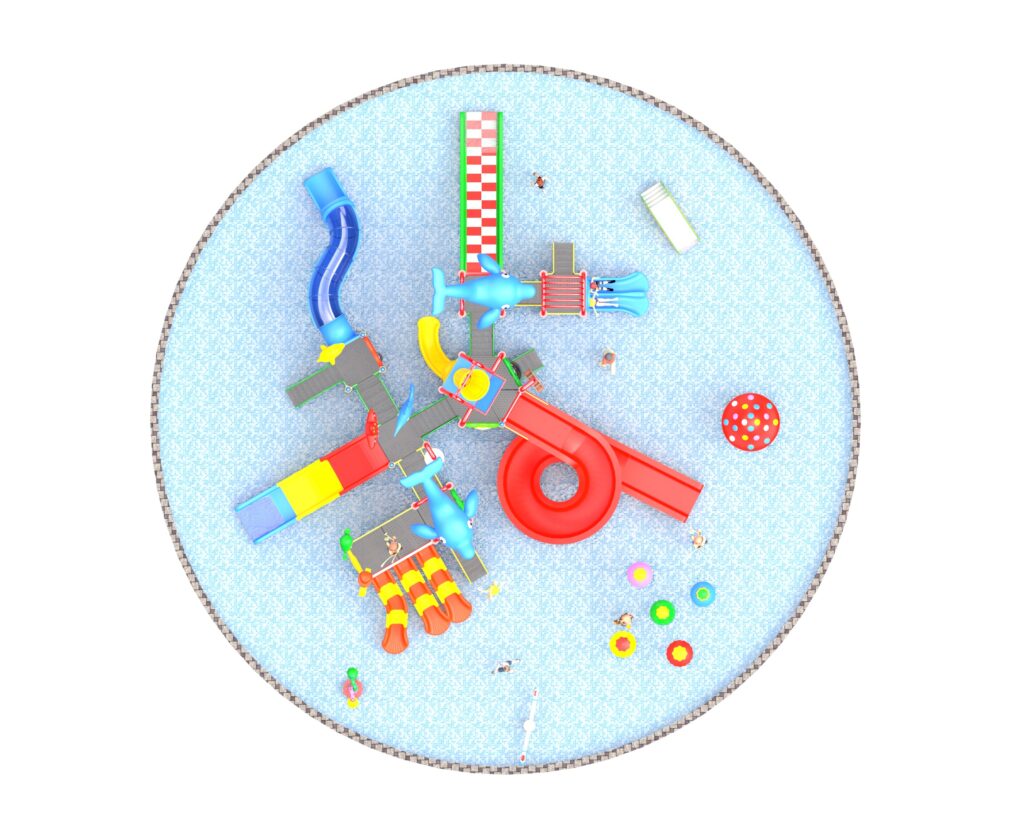 Outdoor Playground Slide C29 Top View