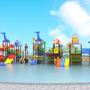 Outdoor Playground Slide C30 Back View