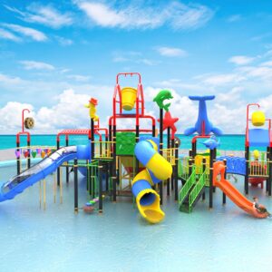 Outdoor Playground Slide C32 Back View