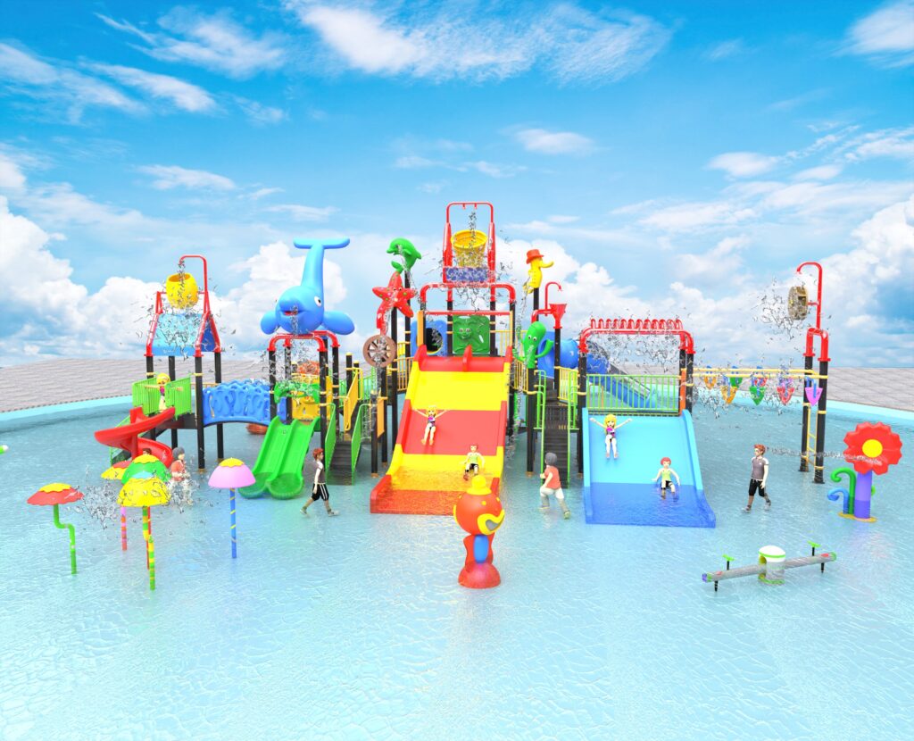 Outdoor Playground Slide C32 Main View