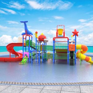 Outdoor Playground Slide C34 Back View