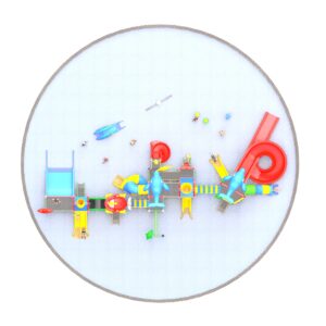 Outdoor Playground Slide C35 Top View