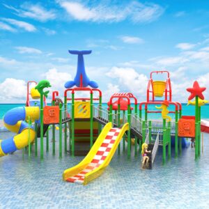 Outdoor Playground Slide C36 Back View