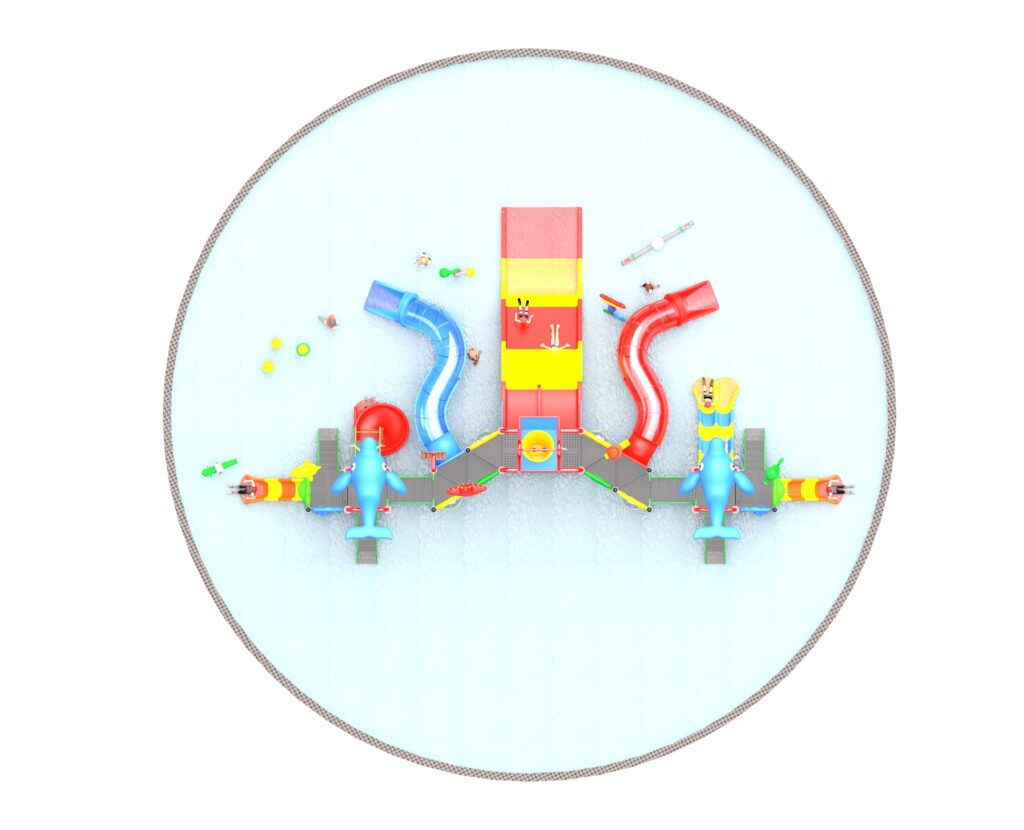 Outdoor Playground Slide C40 Top View