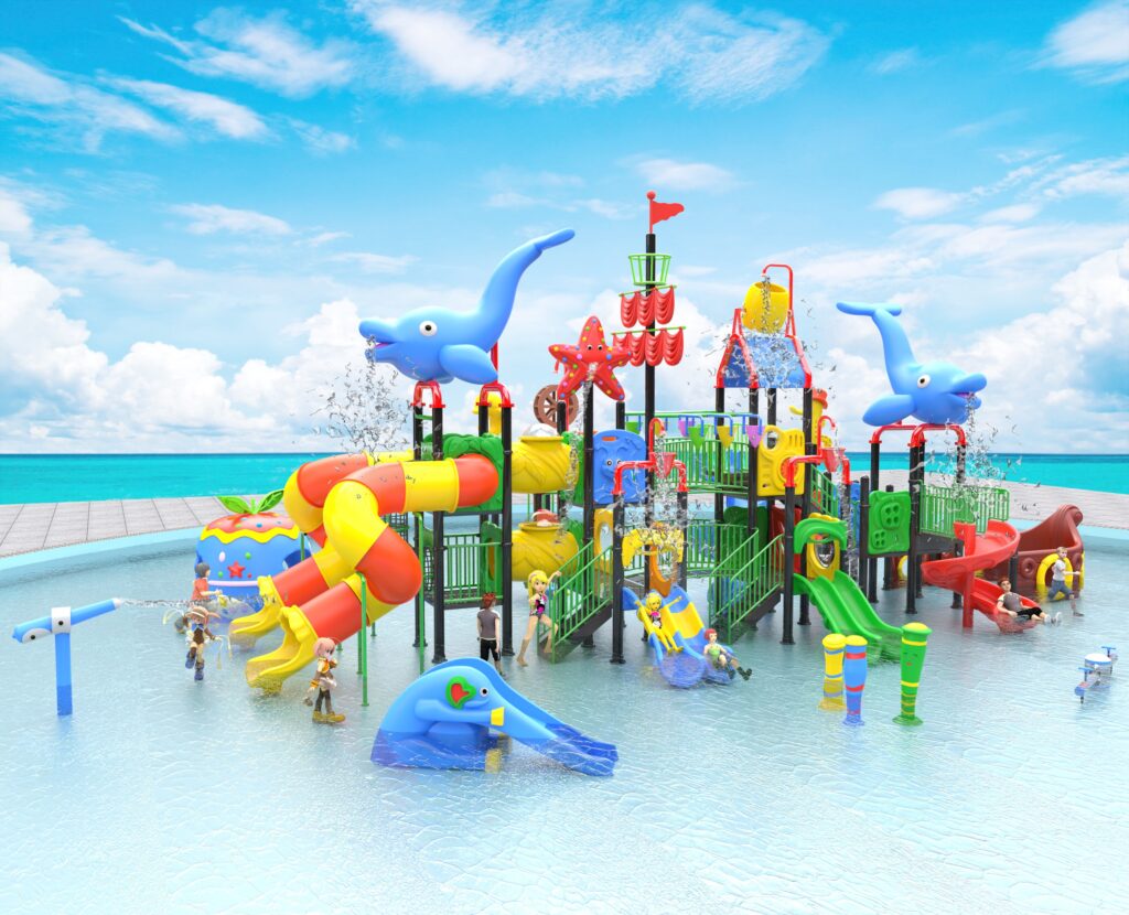 Outdoor Playground Slide C41 Main View