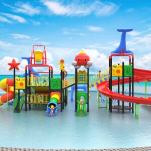 Outdoor Playground Slide C42 Back View