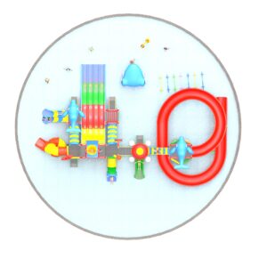 Outdoor Playground Slide C42 Top View