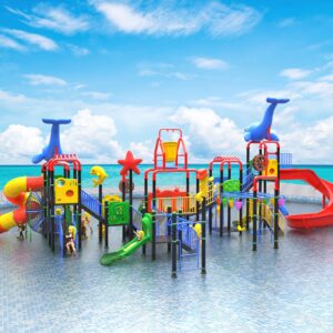 Outdoor Playground Slide C44 Back View
