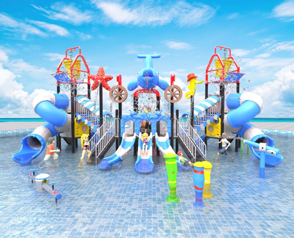 Outdoor Playground Slide C46 Main View