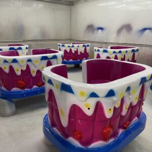 Candy Ball Shooting Car Ride Gallery View