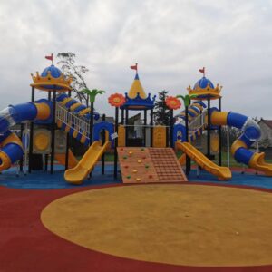 Castle Outdoor Playground Slide Main View