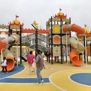 Castle Tube Slide Playground Main View