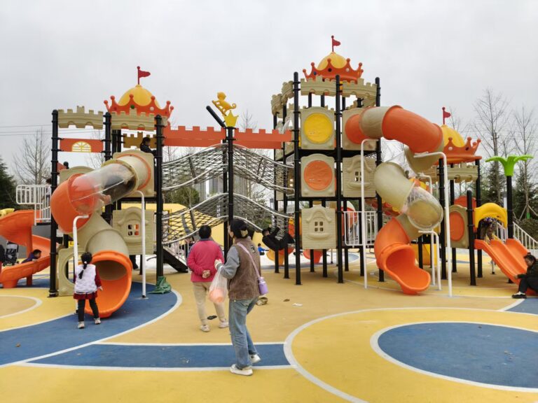 Castle Tube Slide Playground Main View
