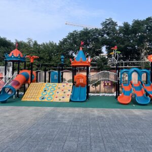 Colorful Outdoor Playground Slide Main View