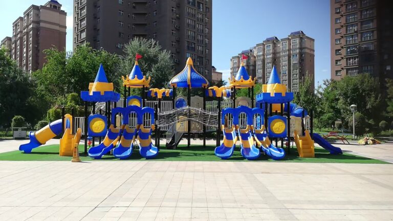 Community Outdoor Playground Slide Main View