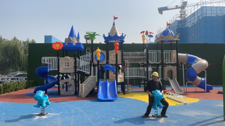 Compact Castle Playground Slide Main View