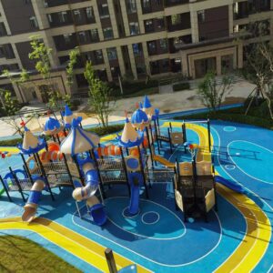 Custom Outdoor Playground Project Main View