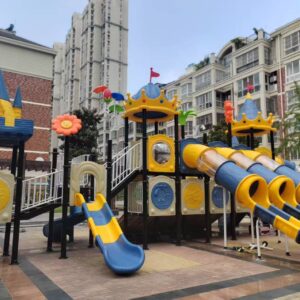 Double Tube Outdoor Playground Slide Main View