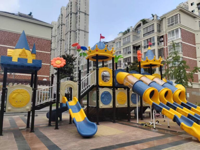 Double Tube Outdoor Playground Slide Main View