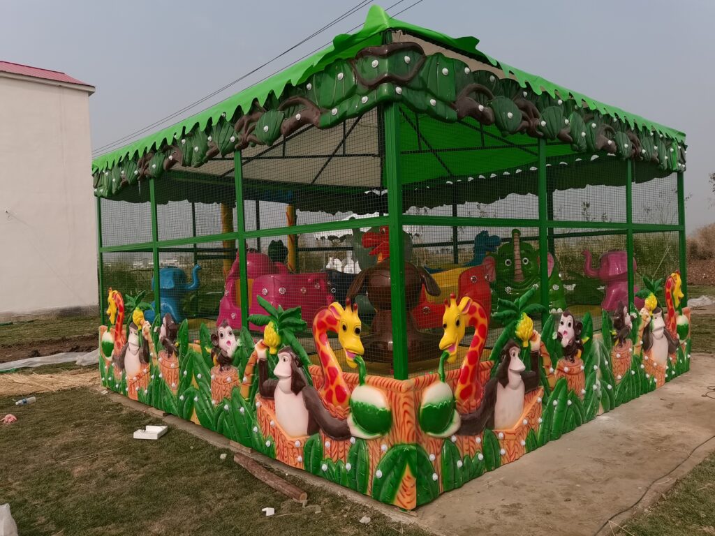 Jungle Ball Shooting Car Ride Gallery View