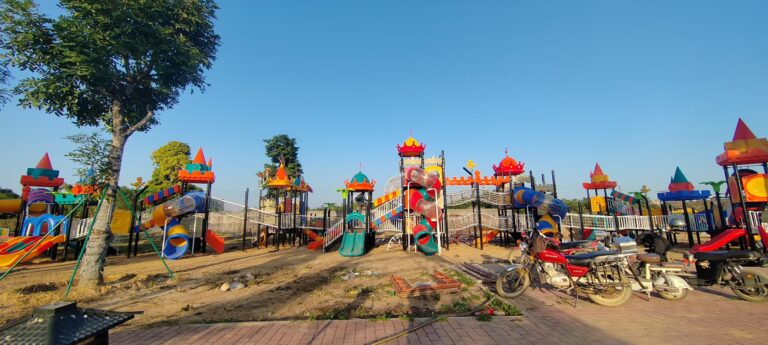 Outdoor Adventure Slide Park Main View