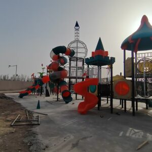 Outdoor Tube Slide Playground Main View