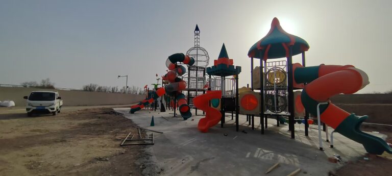 Outdoor Tube Slide Playground Main View