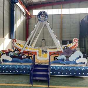 Pig Theme Pirate Ship Ride Main View