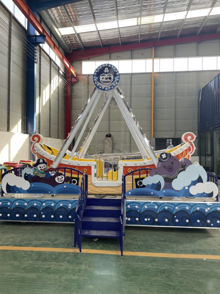 Pig Theme Pirate Ship Ride Main View