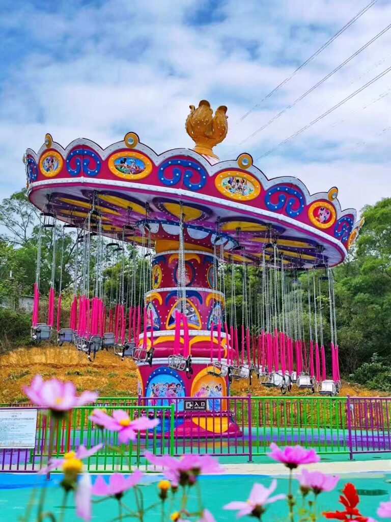 Pink Flying Chair Ride Gallery View