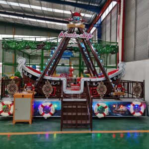 Retro Pirate Ship Ride Fiberglass Main View